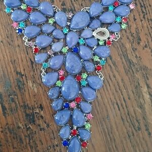 Purple beaded necklace